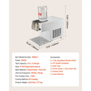 Load image into Gallery viewer, SucceBuy Snowflake Ice Machine 44/88/132/176LBS/24H Snowflake Ice Maker with Stainless Steel Blade Tank for Home Small Gathering
