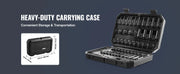 Load image into Gallery viewer, Amocart Drive Impact Socket Set Deep Shallow Socket Set CR-V Alloy Steel Auto Repair Easy-to-Read Size Markings Storage Case
