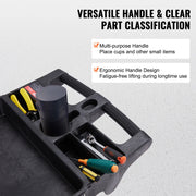 Load image into Gallery viewer, with 360°Swivel Wheels Ergonomic Storage Handle for Warehouse/Garage/Cleaning Amocart 2/3 Shelf Utility Service Cart Heavy Duty
