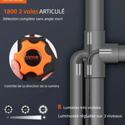 Charger l'image dans la visionneuse de galerie, Amocart Two-Way Articulating Borescope Inspection Camera with 0.25" Lens 5" IPS HD Screen for Wall Automotive Engine Inspection
