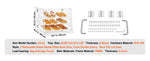 Amocart 2/3-Tier Commercial Acrylic Pastry Bakery Display Case with Rear Door Access & Removable Shelves for Donut Bagels Cake