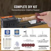 Load image into Gallery viewer, Amocart Mini Wood Lathe Machine 2.76in x 6.3in 24VDC 96W Machine Accessories, 7 Speed s for Woodworking Wood Drill Rotary Tool
