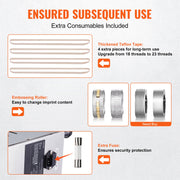 Charger l'image dans la visionneuse de galerie, Amocart Continuous Bag Band Sealing Machine Vertical Sealer with Digital Temperature Control for 0.02-0.8 mm Plastic Bags Films
