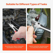 Load image into Gallery viewer, Amocart 5-Piece Needle Nose Pliers 11 in Long Needle Nose Pliers Set Diagonal Cutting Pliers 45°/90° Bent Round Nose Plier
