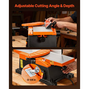 Load image into Gallery viewer, Amocart 6in 2HP 12000 RPM Benchtop Jointer 6 x 23 in Cast Aluminum Table Up to 1/8in Depth Adjustable Fence for Woodworking DIY
