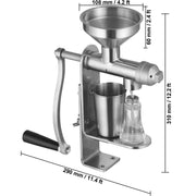Load image into Gallery viewer, SucceBuy Manual Oil Press Machine Stainless Steel Oil Extractor Machine Detachable Presser for Effortless Cleaning Household - AMOCART
