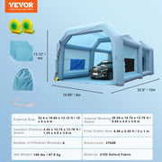 Load image into Gallery viewer, Amocart Inflatable Paint Booth with Blowers Inflatable Spray Booth Powerful Spray BoothCar Paint Tent Air Filter System
