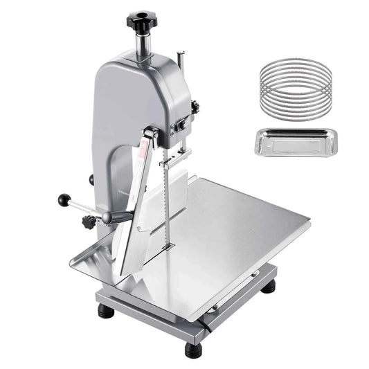 Amocart Commercial Electric Meat Bandsaw Bone Sawing Machine 7 Extra Replacement Blades for Cutting Bone Frozen Meat Pork Beef