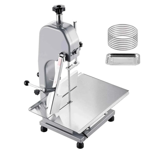 Amocart Commercial Electric Meat Bandsaw Bone Sawing Machine 7 Extra Replacement Blades for Cutting Bone Frozen Meat Pork Beef