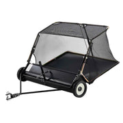 Load image into Gallery viewer, SucceBuy 52-inch Lawn Sweeper Tow Behind 26cu.ft. Large Pull Behind Heavy Duty Leaf Grass Collector for Picking Up Debris Grass
