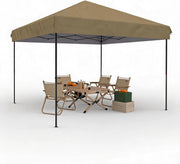 Load image into Gallery viewer, 10x10 FT Pop Up Canopy Tent, Black Heavy Duty Waterproof Gazebo Shelter with Wheeled Carry Bag Portable Instant Sun Shade for Outdoor Parties, Events &amp; Camping,Patio, Garden, Beach
