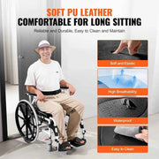 Load image into Gallery viewer, Amocart Shower Wheelchair 17.5in Bathroom Wheelchair for Inside Shower Adjustable Rolling Shower Chair for Disabled  300 lbs

