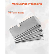 Load image into Gallery viewer, Amocart Threading Machine Dies 1 in-2 in NPT Pipe Dies(4 Packs) Right-Handed HSS Pipe Threading Dies Fit Split-Type Machines
