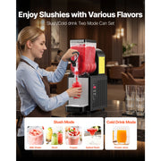 Charger l'image dans la visionneuse de galerie, Amocart 6L/1.6Gal Slushie Machine Commercial Slushy Maker Frozen Drink Maker w/ Self-Cleaning for Restaurants Bars for Slushie
