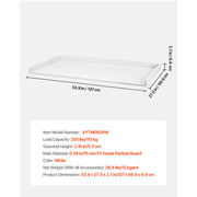 Load image into Gallery viewer, SucceBuy Washer Dryer Countertop w/ Drawer Shelf Wooden Washer and Dryer Countertop Laundry Topper for Laundry Room Organization
