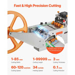 Amocart Automatic Webbing Cutting Machine Hot Cold Ribbon Cutting Machine with Adjustable Temperature LCD Display for Shoelaces