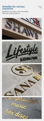 Custom Outdoor Metal Letter Signs for Business Interior Metal Business Signs Outdoor Metal Shop Signs