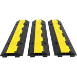 Customizable Amocart Cable Protector Ramp Wire Cable Cover Cord Guard  Rubber + PVC 11000LBS Speed Bump Parking Drive