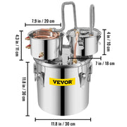 Load image into Gallery viewer, Amocart 20L 30L Water Alcohol Brewing Distiller DIY Moonshine Apparatus Stainless Steel Still Whisky Beer Brandy Home Appliance
