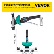 Load image into Gallery viewer, SucceBuy HVAC Refrigeration Manual Copper Ratcheting Pipe Bender Kit with 7 Dies 8-22mm 90° Inward &amp; Outward Tube Bending Tools
