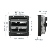 Load image into Gallery viewer, SucceBuy Shutter Exhaust Fan AC/ EC-motor 10-Speed Adjustable Wall Mount Attic Ventilation and Cooling for Greenhouses Garages
