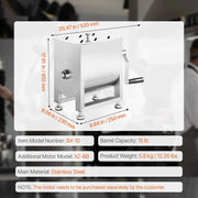 Load image into Gallery viewer, SucceBuy 10 20 30 40L Manual Meat Mixer Fixed Tank Meat Processing Equipment Sausage Mixer Machine with Lid Handle Gear Reducer - AMOCART
