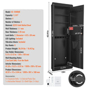 Load image into Gallery viewer, SucceBuy Tall Wall Safe 3/4Tier Hidden Wall Safe with Keypad Q235 Cold-Rolled Steel In Wall Safe for Money Jewelry Passport Home - AMOCART
