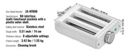 Load image into Gallery viewer, Amocart Pasta Attachment for KitchenAid Stand Mixer 3-IN-1 Stainless Steel Pasta Roller Cutter Set Including Pasta Sheet Roller
