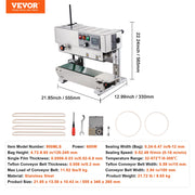 Charger l'image dans la visionneuse de galerie, Amocart Continuous Bag Band Sealing Machine Vertical Sealer with Digital Temperature Control for 0.02-0.8 mm Plastic Bags Films
