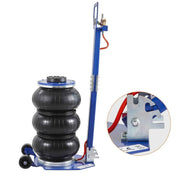 Load image into Gallery viewer, SucceBuy Pneumatic Jack 3 Ton/5 Ton Triple Bag Air Jack Quick Lift Heavy Duty Car Repair Jacks Folding Rod Jacks with Two Wheels
