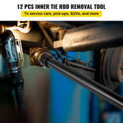 Load image into Gallery viewer, SucceBuy Inner Tie Rod Tool Kit 12 Pcs Tie Rod Removal Tool 12 Pcs Crowfoot Adapters Master Inner Tie Rod Tool Set Tie Rods Tool
