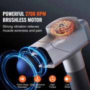 Bild in Galerie-Viewer laden, Amocart Massage Gun Deep Tissue Percussion Muscle Massager for Athletes w/ 8 Speed Levels 6 Massage Heads 16V 2500mAh Batteries
