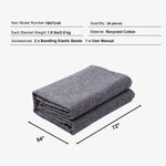 Amocart 12/24Packs Moving Blanket Recycled Cotton Heavy Duty Packing Shipping Mover Pads for Protect Furniture Floor Appliances