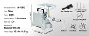 Bild in Galerie-Viewer laden, SucceBuy Electric Meat Grinder 5 Lb/Min Industrial Meat Mincer with Blade Grinding Plate Sausage Stuffing Blade and 3 Tubes
