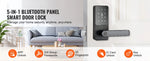 Amocart Smart Lock 5 in 1 Smart Door Knob Fingerprint Deadbolt with App Control Bluetooth Smart Lock Keyless Entry Door Lock