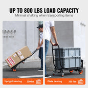 Bild in Galerie-Viewer laden, Amocart 300 lbs Folding Hand Truck Aluminum Lightweight Platform Cart Portable Telescopic Utility Dolly for Moving Shopping
