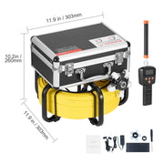 Load image into Gallery viewer, SucceBuy Sewer Camera 165 ft/50 m Self-Leveling Drain Inspection Camera with 9" 1080P HD Screen and 512Hz Locator for Duct Pipe
