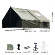 Load image into Gallery viewer, PAKICETUS Inflatable camping tent 4-8 people with windows portable water-resistant camping tent  Four season tents
