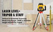 Load image into Gallery viewer, Automatic Rotary Laser Level 600m Red Green Self-Leveling Professional Powerful Vertical Horizontal Scanning Measurement Tools
