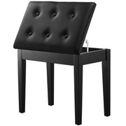 Load image into Gallery viewer, SucceBuy Piano Use Chair, Piano Bench with High-Density Padded Cushion &amp; Storage Compartment Wooden Piano Bookcase Stool Seat
