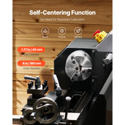 Load image into Gallery viewer, SucceBuy Lathe Chuck 3-Jaw / 4-Jaw / 6-Jaw Self-Centering Chuck &amp; Threaded Backing Plate, T-wrench Screws, Wood Metal Lathe Use
