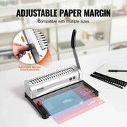 Bild in Galerie-Viewer laden, SucceBuy Binding Machine Comb Binding Machine 21Holes Binding 450 Sheets Book Binder Machine with 100 PCS 3/8'' Comb Binding Spines
