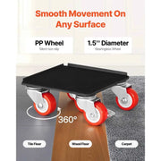 Load image into Gallery viewer, Amocart 4PCS Furniture Dolly 1200Lbs/3474Lbs Fridge Movers with 5 360° Rotation Wheels&amp;Lift Slider Tool Set for Appliances Sofa
