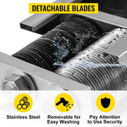 Bild in Galerie-Viewer laden, OYLP SucceBuy 500Kg/H Electric Meat Slicer Cutter 750W Commercial 3mm Stainless Steel Blades Certified 4-Year Warranty Machine

