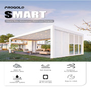 Load image into Gallery viewer, Customized Waterproof Sunshade Glass Sliding Outdoor Pergola Aluminum Motorized Louvered Pergola with Motorized Roof
