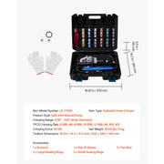 Load image into Gallery viewer, SucceBuy Hydraulic Hose Crimper with Dies Snap-On &amp; Carrying Case Hydraulic A/C Hoses Crimping Tool for Air Conditioning Repair
