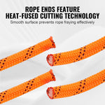 Amocart 220ft Dual-Weave Polyester Rope 48-Strand Outdoor Accessories Emergency Cord for Camping Swinging Rappelling Rescue