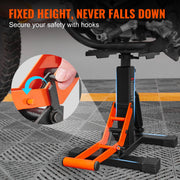 Load image into Gallery viewer, SucceBuy Motorcycle Jack Lift Stand 440lb Dirt Bike Lift Stand Hydraulic Lift Operation Adjustable Height Hoist Table for Repair
