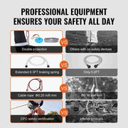 Load image into Gallery viewer, Amocart Zipline Kit for Kids Adult 160ft Zip Line Kits Up to 500 lbs with Stainless Steel Zipline Spring Brake Safety Harness
