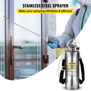 Load image into Gallery viewer, 4-12L Hand Powered Sprayer Stainless Steel Watering Spraying Sprinkling Atomizer Pump Home Ground Garden Cleaning Sprayer
